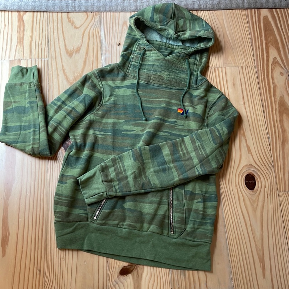 Aviator Nation Camo Hooded Sweatshirt